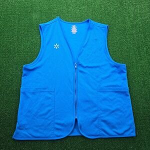 Walmart Proud Associate Vest‎ Womens XL Blue Employee Uniform Work Wear